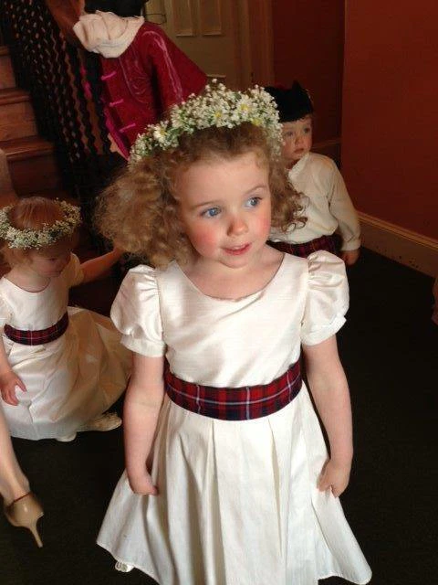 Flower Girl Sash made from ribbon Flower Girl Sash made from ribbon