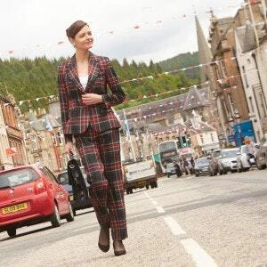 Women's Tartan Two Piece Suit Women's Tartan Two Piece Suit