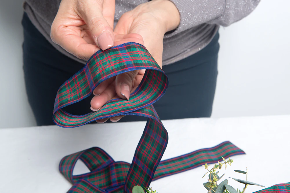 Luxury Tartan Ribbon Bow Luxury Tartan Ribbon Bow