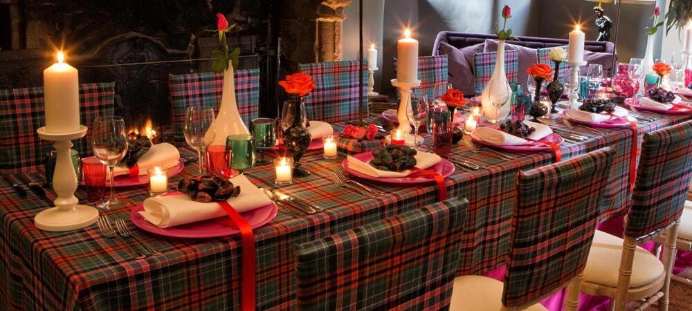 Tartan Banquet Table