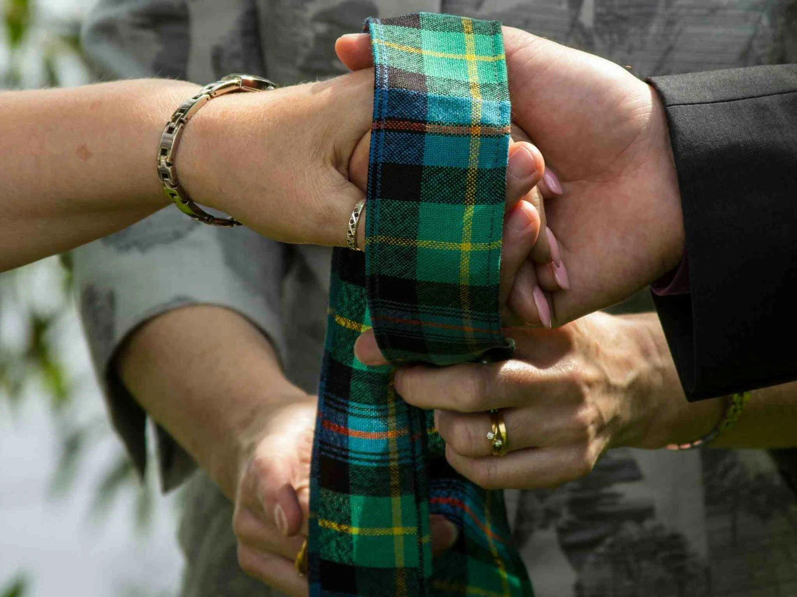 Tartan handfasting ribbon Tartan handfasting ribbon
