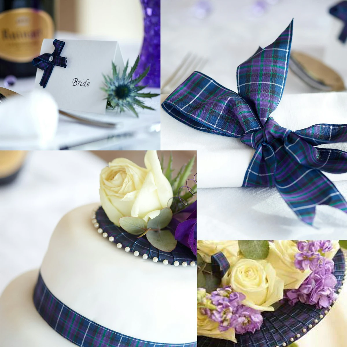 Tartan Ribbon Wedding Theme Tartan Ribbon Wedding Theme
