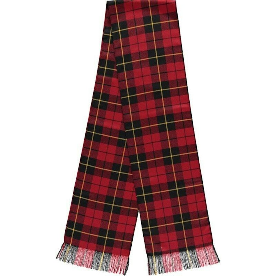 Set Fusciacca E Papillon Scozzese In Lana | Tartan Rosso | Made In Italy | Chiusura Regolabile - Foto 6