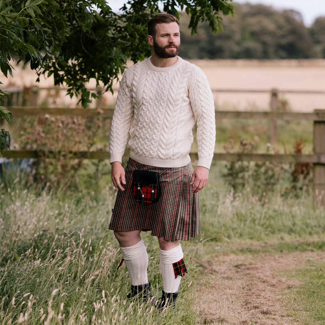Men's Yard Casual Tweed Kilt - Main Image