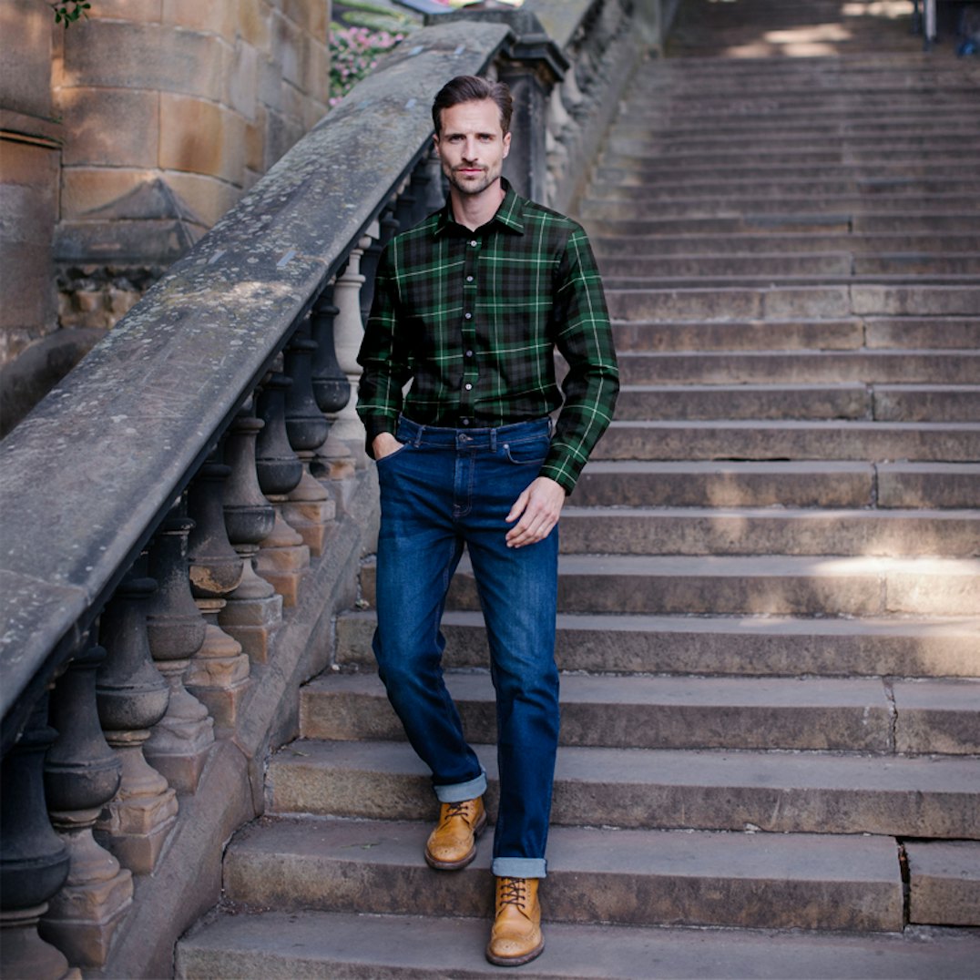 Men's Made to Measure Plaid Shirt ScotlandShop