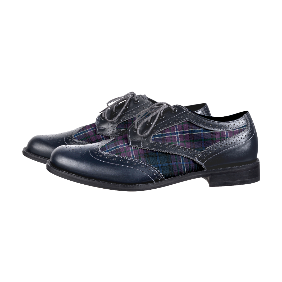 Purple 2025 tartan shoes