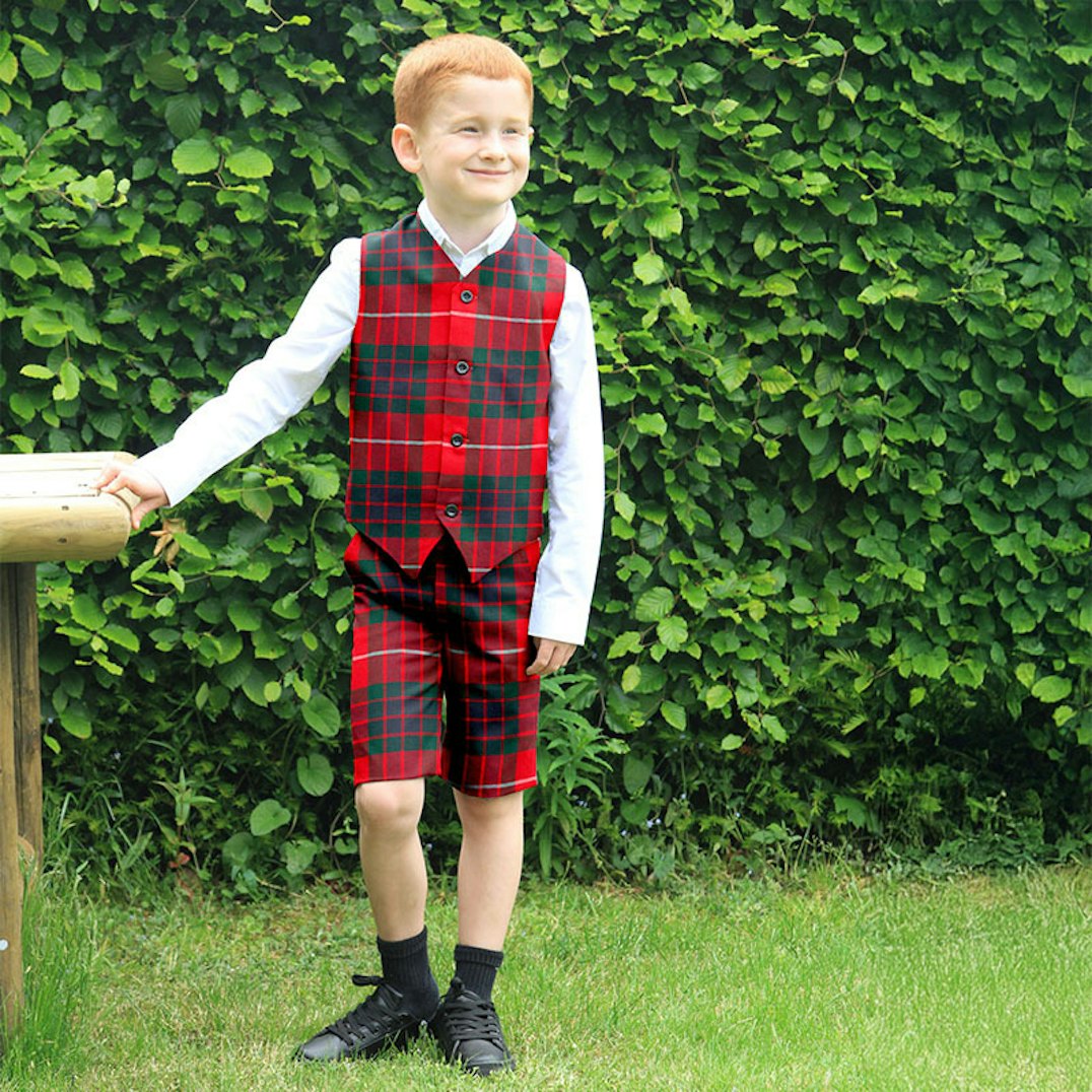 Tartan Boys Red Outfit Babine AW24 Boys Tartan Outfit