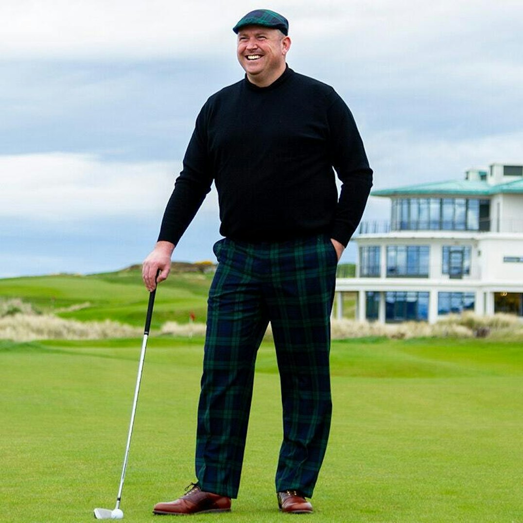 Pants Pantalon Golf Ecossais Homme Pantalon De Golf En Laine