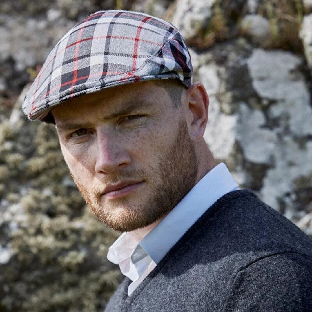 Tartan Flat Cap made from tartan woven in Scotland ScotlandShop