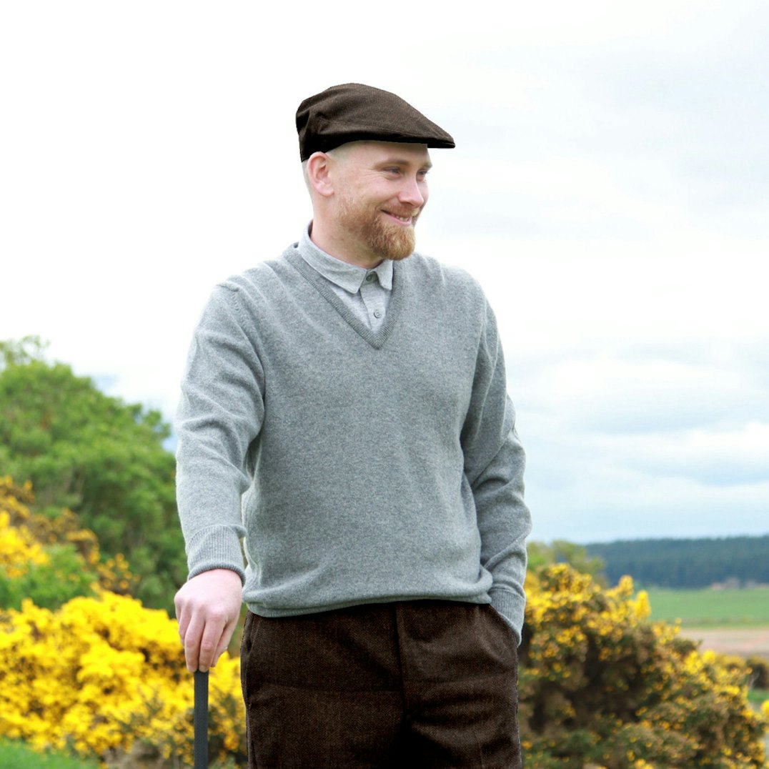 Tweed Flat Cap, made from pure wool woven in Scotland ScotlandShop