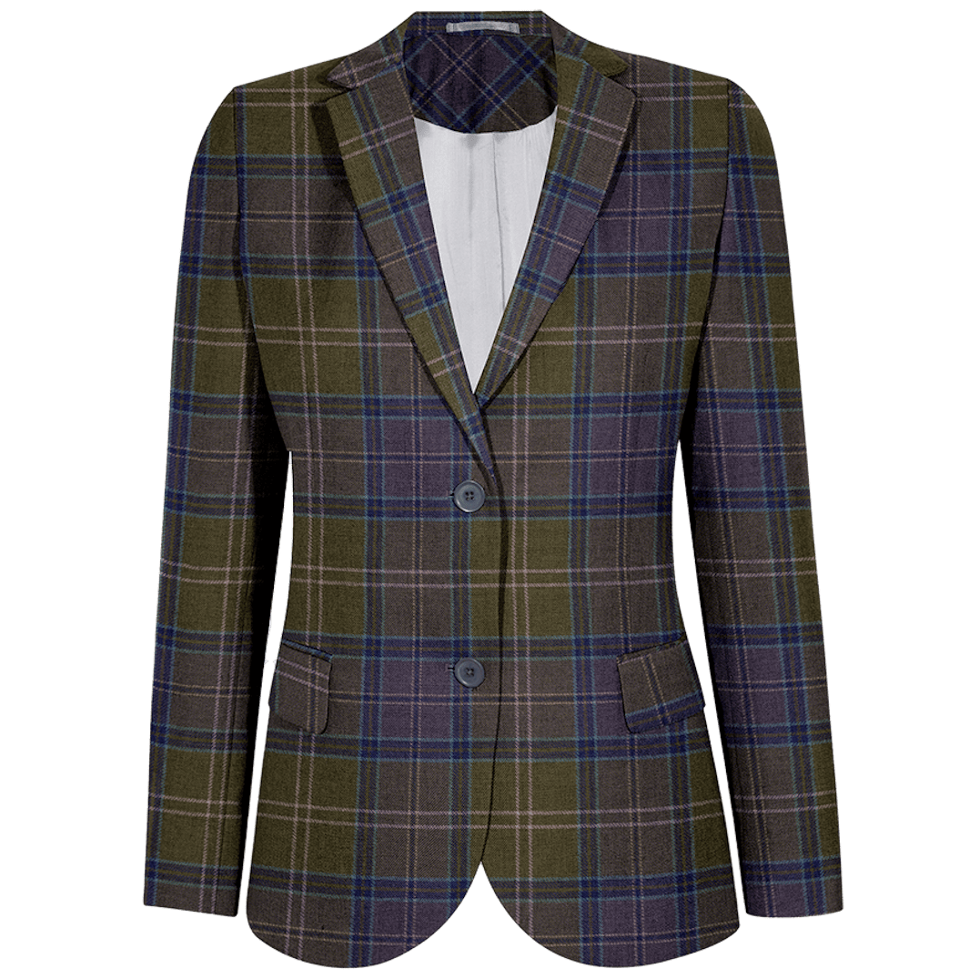 Women's Made to Measure two button Tartan Blazer ScotlandShop