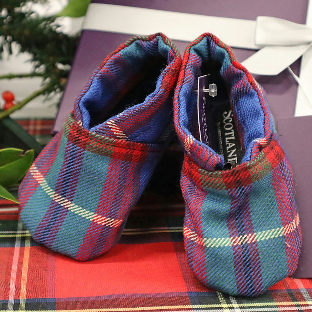 Plaid Baby Shoes ScotlandShop